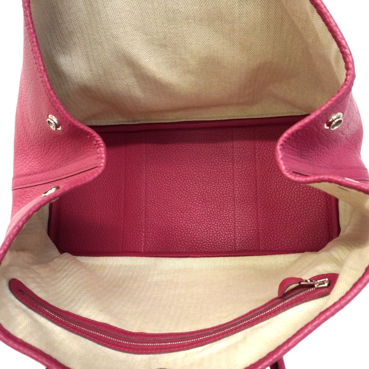 Hermes Tote Garden Party PM Fjord Rosewood Silver — view 4