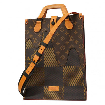 Louis Vuitton Handbag Monogram Damier Giant Mini Tote Brown 2-Way Collaboration