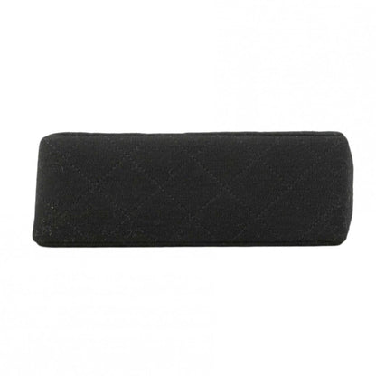 Chanel Shoulder Bag Mini Quilted Cotton Black Gold — view 3