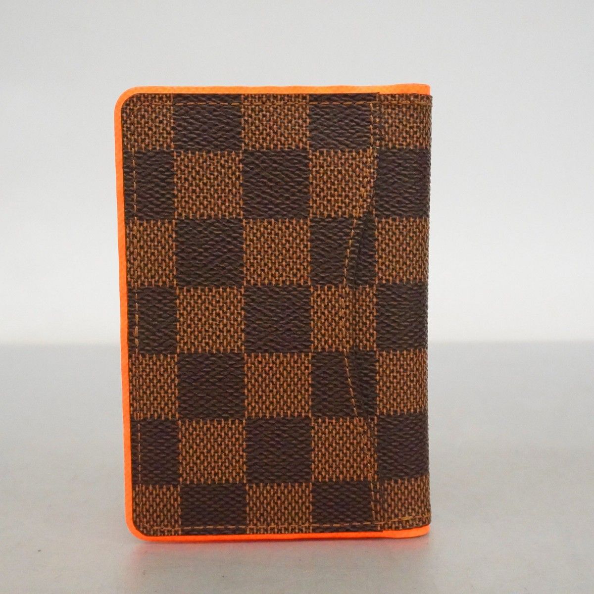 Louis Vuitton Card Case Damier Organizer de Poche Ebene Orange — view 6