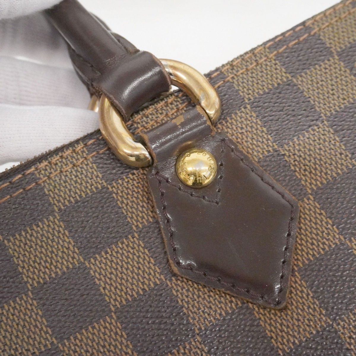 Louis Vuitton Tote Damier Saleya PM Ebene — view 8