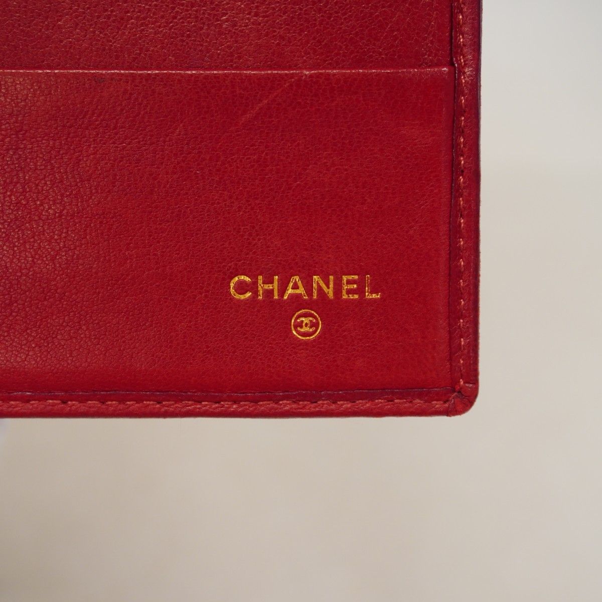 Chanel Long Bill Holder Bicolor Leather Red Wallet — view 5