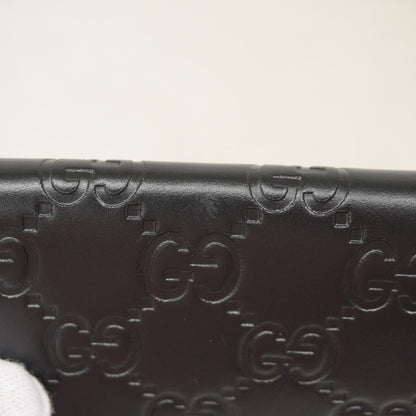 Gucci Key Case Guccissima Leather Black Silver Key Holder — view 8