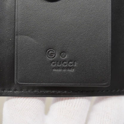 Gucci Key Case Guccissima Leather Black Silver Key Holder — view 5