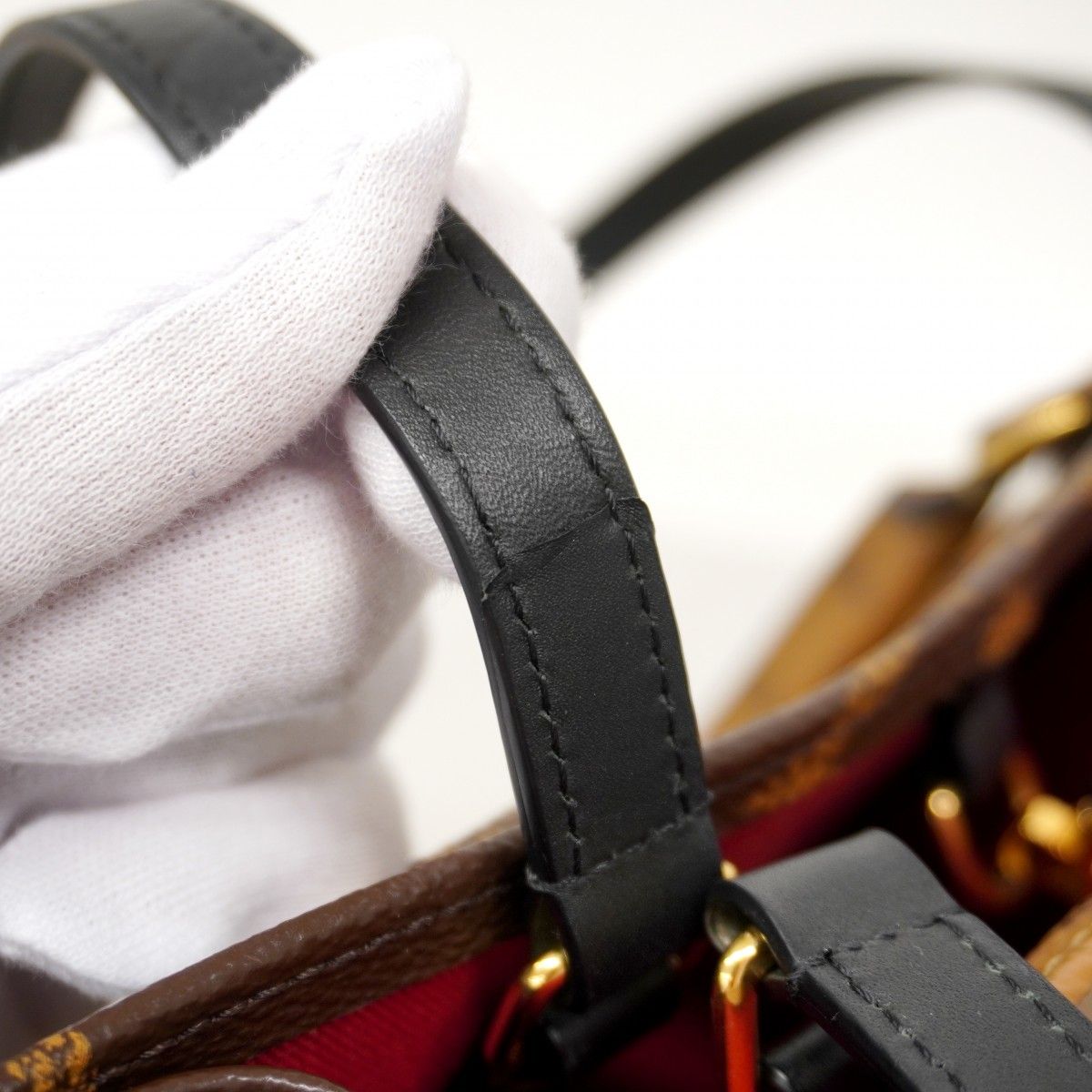 Louis Vuitton Tote Monogram Giant Reverse On The Go Brown 2-Way — view 8