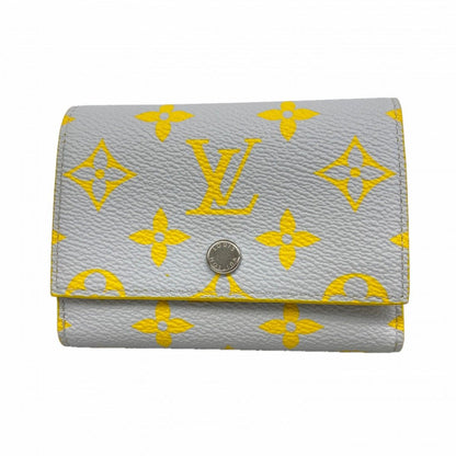 Louis Vuitton Trifold Wallet Monogram Glow Victor Blue Yellow