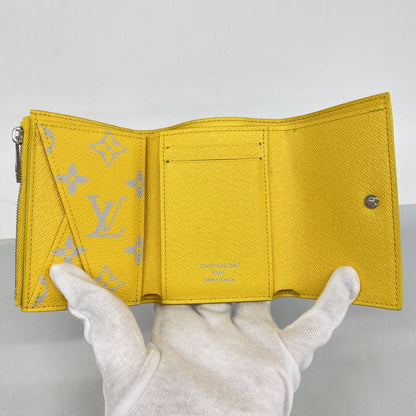 Louis Vuitton Trifold Wallet Monogram Glow Victor Blue Yellow — view 3