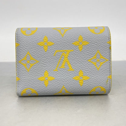 Louis Vuitton Trifold Wallet Monogram Glow Victor Blue Yellow — view 7
