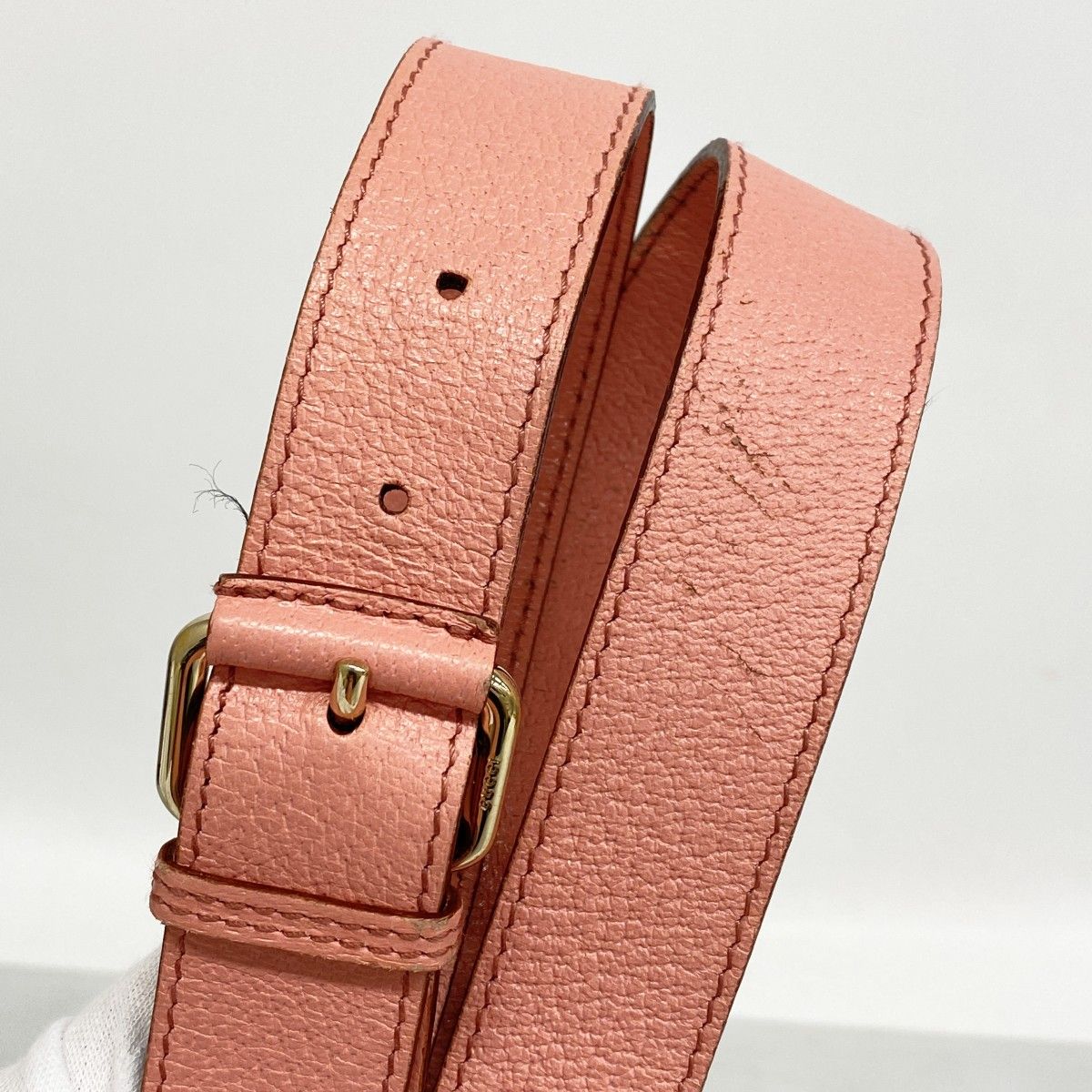 Gucci Shoulder Bag GG Canvas Brown Pink Champagne Gold — view 9