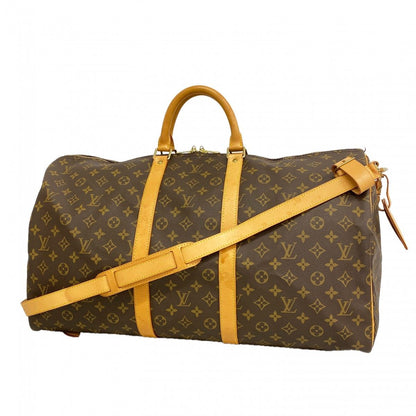 Louis Vuitton Boston Bag Monogram Keepall Bandouliere 55 Brown