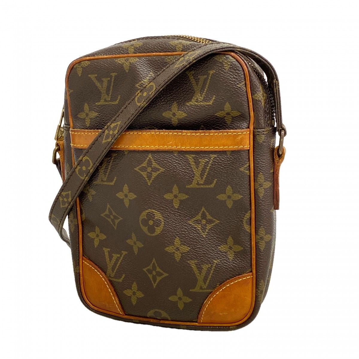 Louis Vuitton Shoulder Bag Monogram Danube Brown