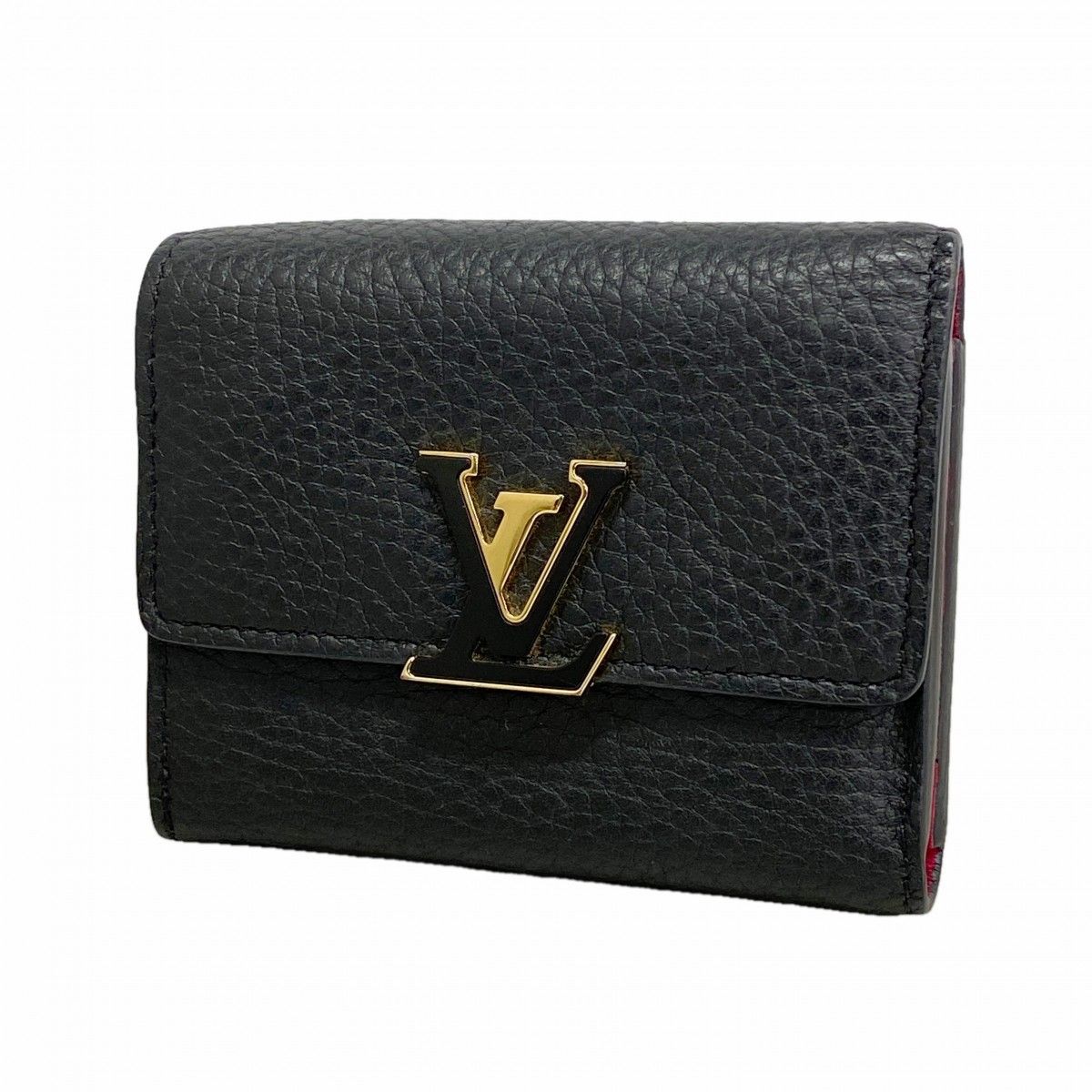 Louis Vuitton Trifold Wallet Portefeuille Capucines XS Noir