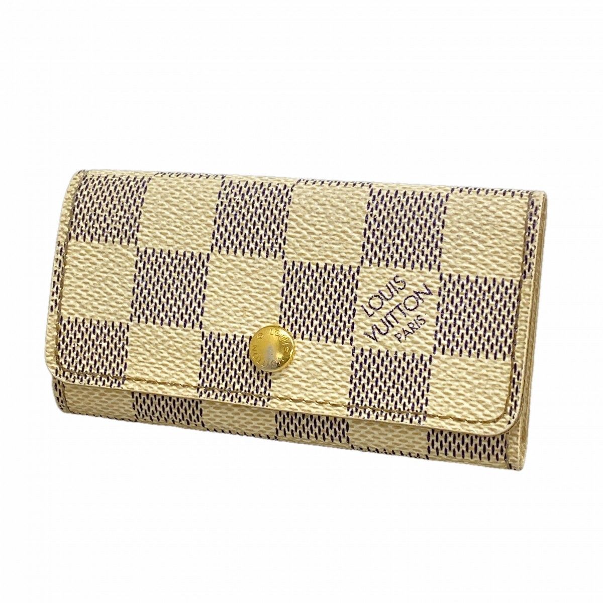 Louis Vuitton Key Case Damier Azur Multicles 4 White Key Holder