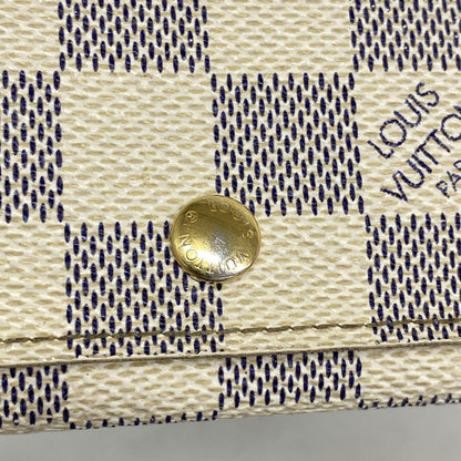 Louis Vuitton Key Case Damier Azur Multicles 4 White Key Holder — view 3