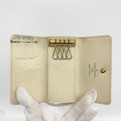 Louis Vuitton Key Case Damier Azur Multicles 4 White Key Holder — view 4
