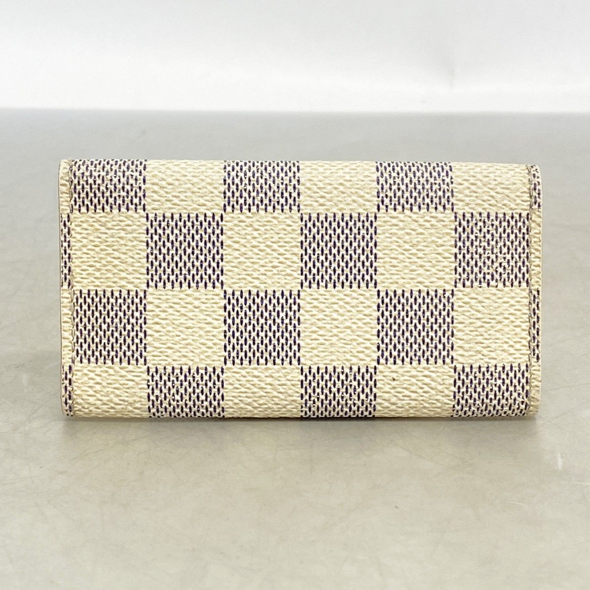 Louis Vuitton Key Case Damier Azur Multicles 4 White Key Holder — view 8