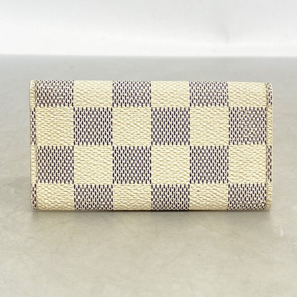 Louis Vuitton Key Case Damier Azur Multicles 4 White Key Holder — view 8