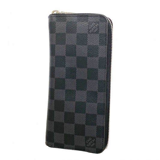 Louis Vuitton Wallet Damier Graphite Zippy Vertical Gray Black