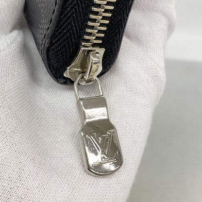 Louis Vuitton Wallet Damier Graphite Zippy Vertical Gray Black — view 8