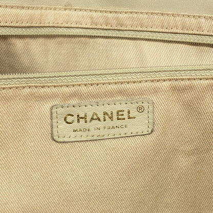 Chanel Tote Camellia Lambskin Beige Gold — view 5