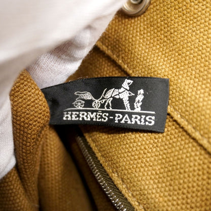 Hermes Tote Sac Ane PM Canvas Brown Silver — view 5