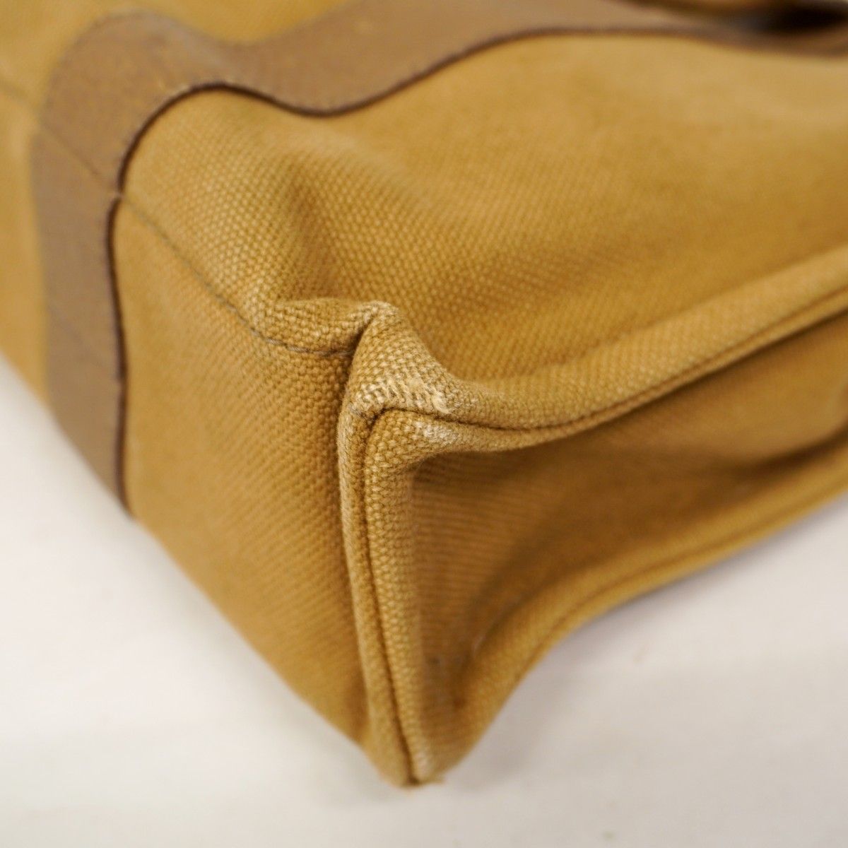 Hermes Tote Sac Ane PM Canvas Brown Silver — view 6