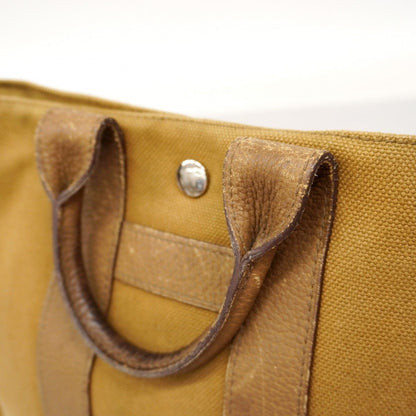 Hermes Tote Sac Ane PM Canvas Brown Silver — view 9