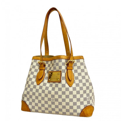 Louis Vuitton Tote Damier Azur Hampstead White