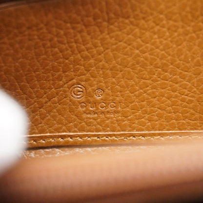 Gucci Wallet GG Canvas Brown Champagne Gold — view 5