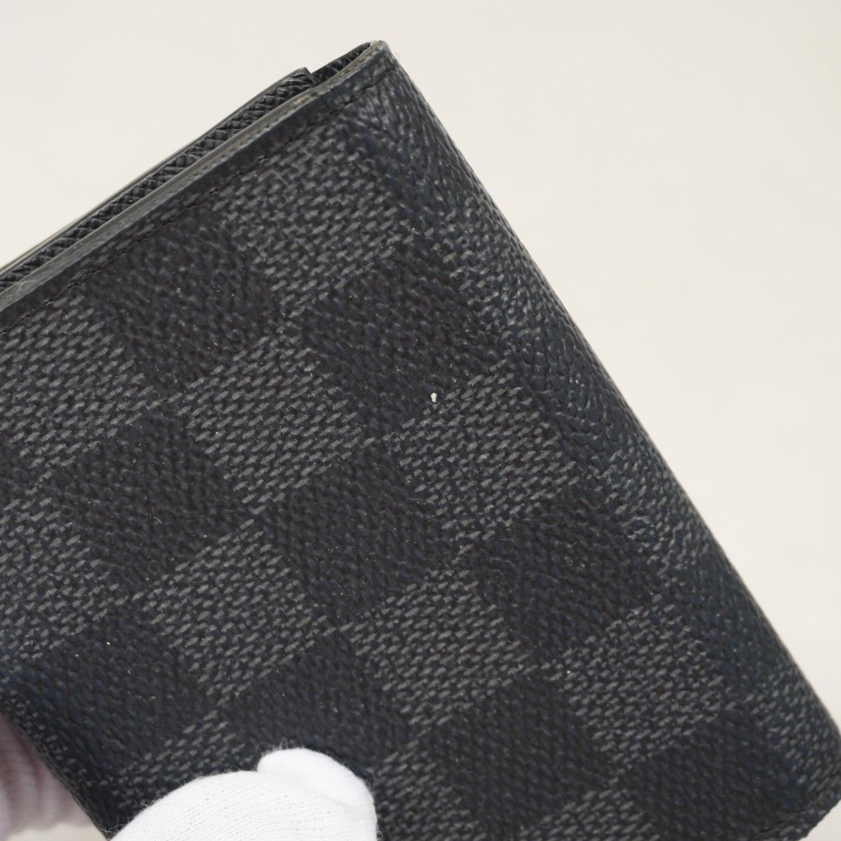 Louis Vuitton Card Case Damier Graphite Envelope Business Holder Gray Black — view 8