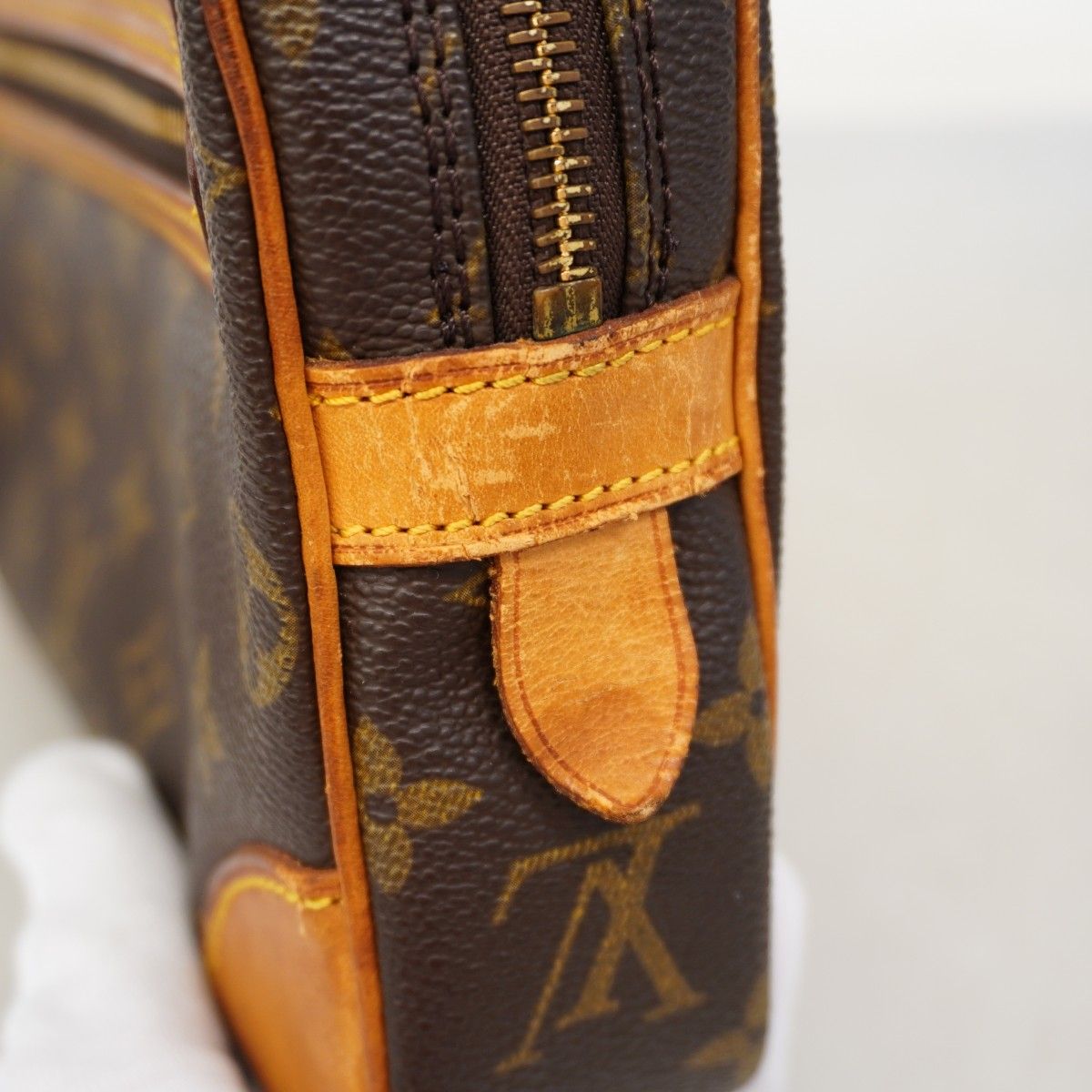 Louis Vuitton Clutch Monogram Marly Dragonne GM Brown — view 9