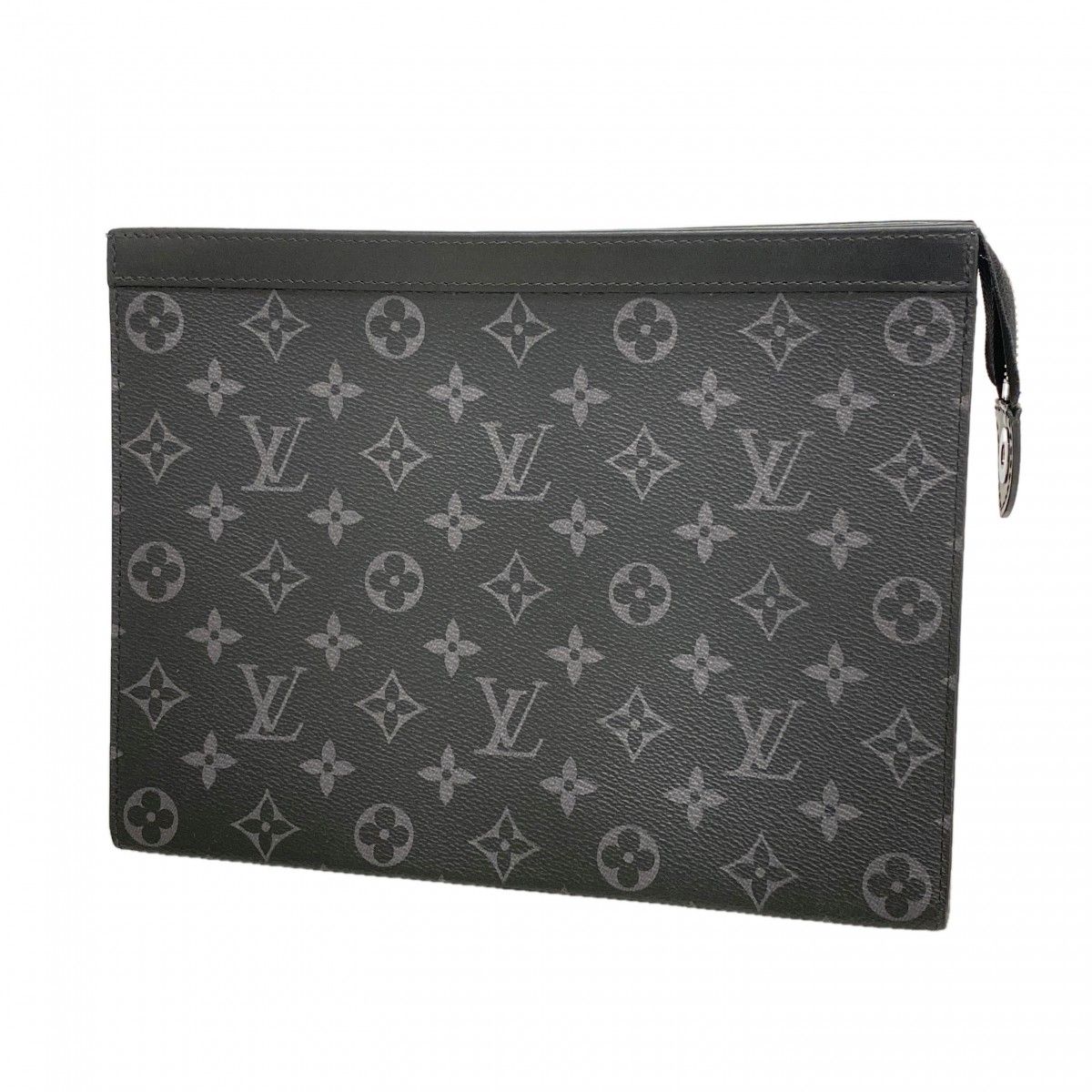 Louis Vuitton Clutch Monogram Eclipse Pochette Voyage Black