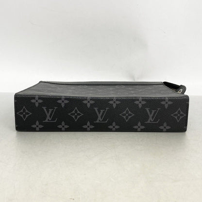 Louis Vuitton Clutch Monogram Eclipse Pochette Voyage Black — view 3