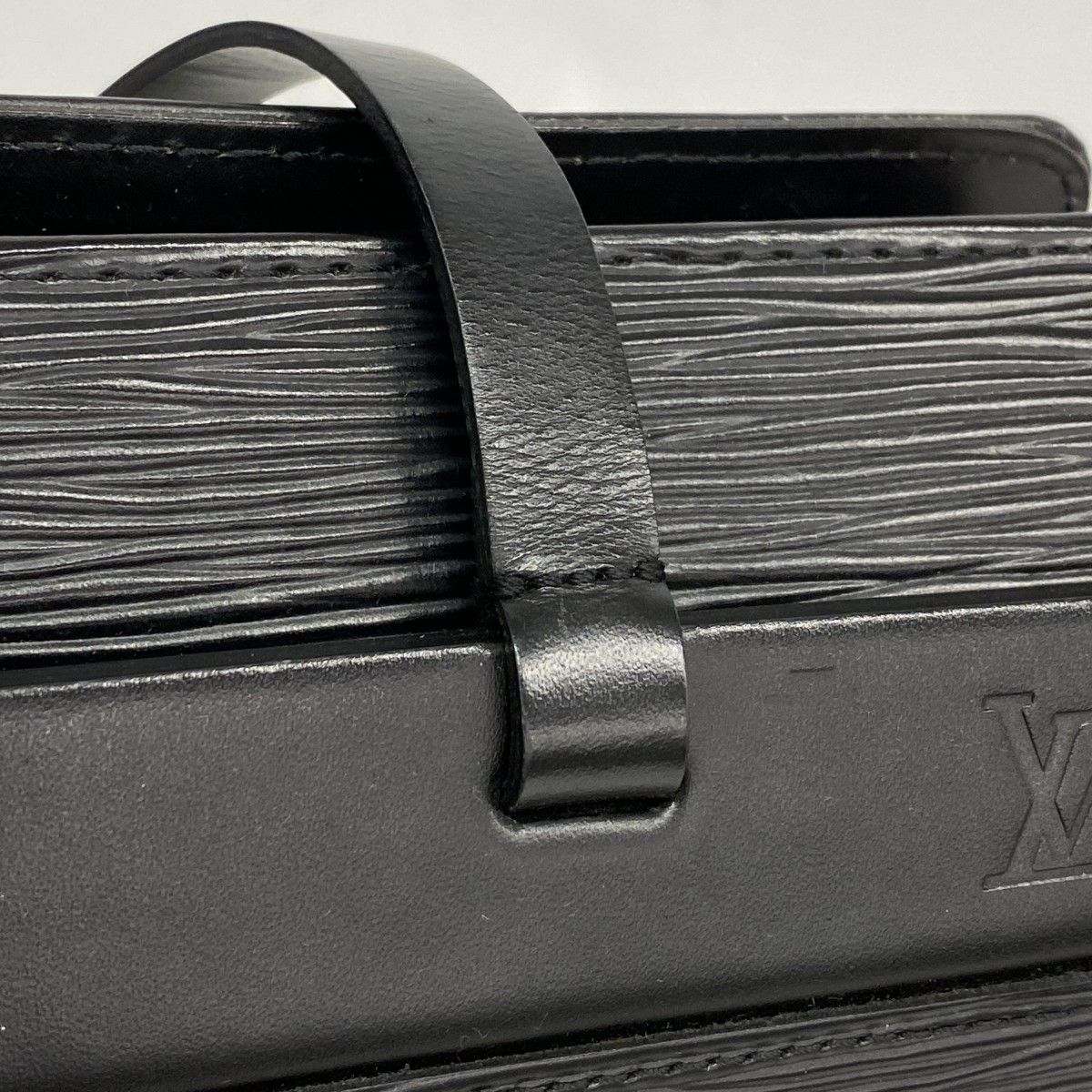 Louis Vuitton Tote Epi Croisette PM Noir — view 7