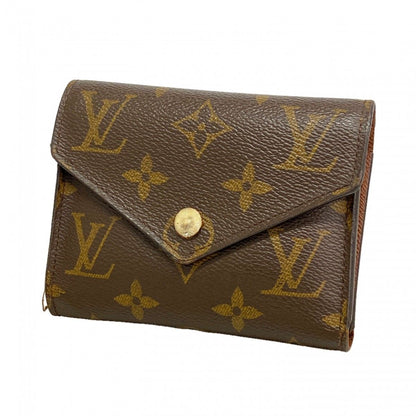 Louis Vuitton Trifold Wallet Monogram Portefeuille Victorine Brown