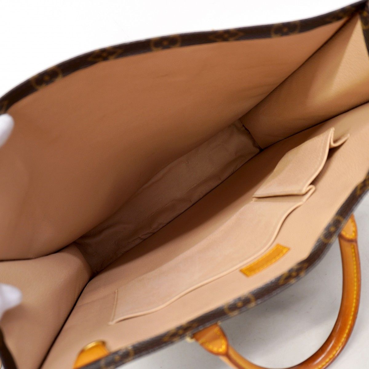 Louis Vuitton Tote Monogram Sac Plat Brown — view 4
