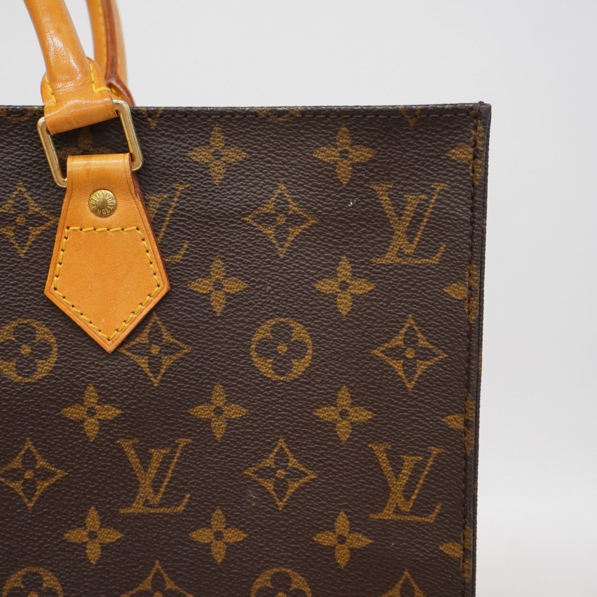 Louis Vuitton Tote Monogram Sac Plat Brown — view 9