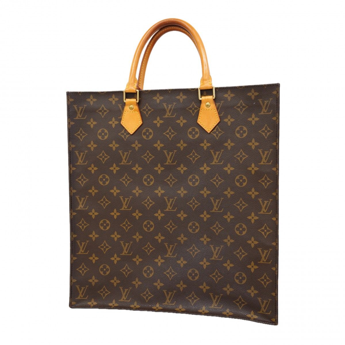 Louis Vuitton Tote Monogram Sac Plat Brown