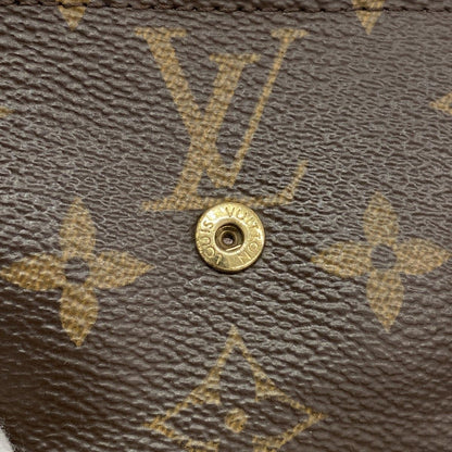 Louis Vuitton Trifold Wallet Monogram Portefeuille Zoe Brown Rose Velours — view 5