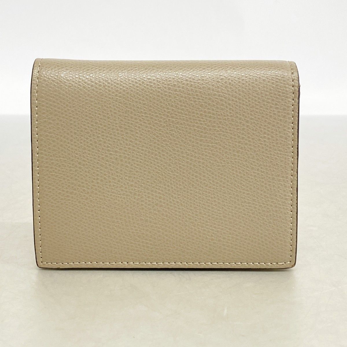 Fendi Wallet Leather Beige Gold — view 8