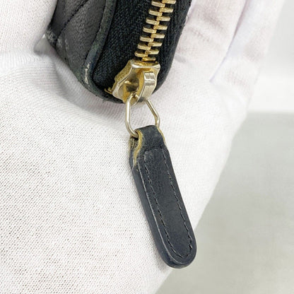 Chanel Wallet Quilted Lambskin Black Gold — view 7