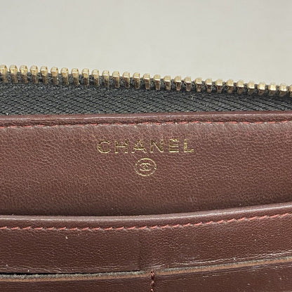 Chanel Wallet Quilted Lambskin Black Gold — view 4
