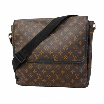 Louis Vuitton Shoulder Bag Monogram Macassar Bus GM Brown Black