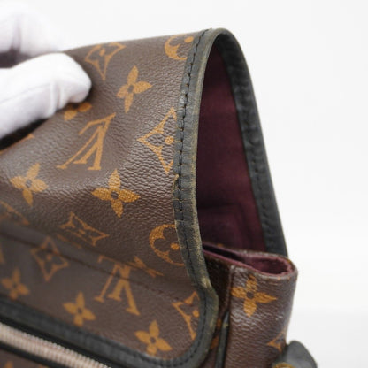Louis Vuitton Shoulder Bag Monogram Macassar Bus GM Brown Black — view 7