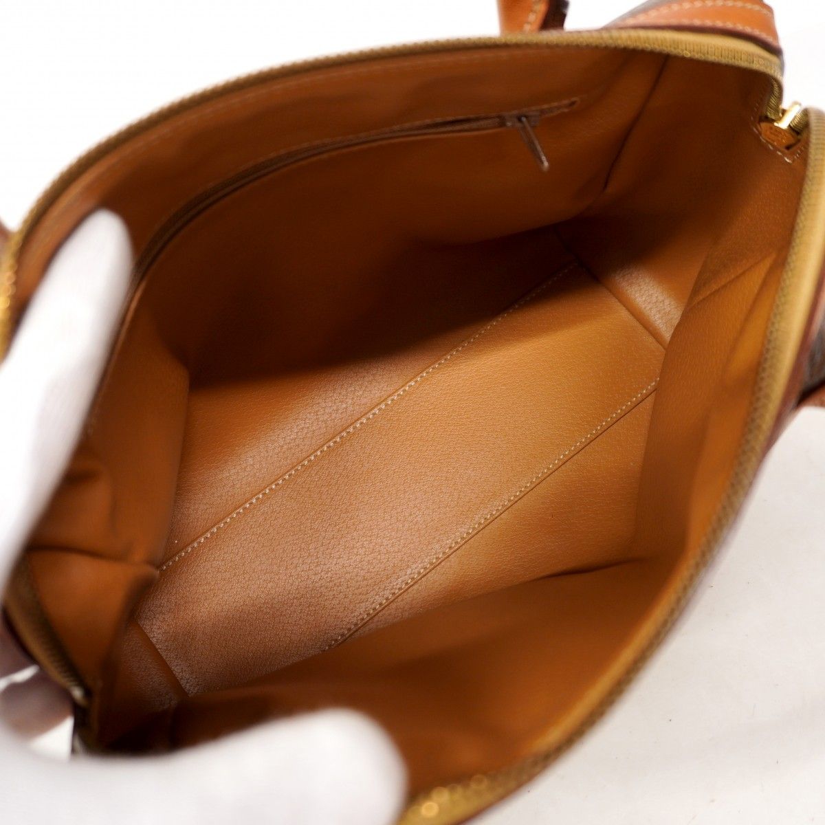 Celine Handbag Macadam Brown Gold — view 4
