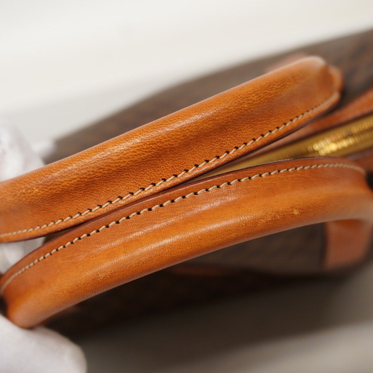 Celine Handbag Macadam Brown Gold — view 8