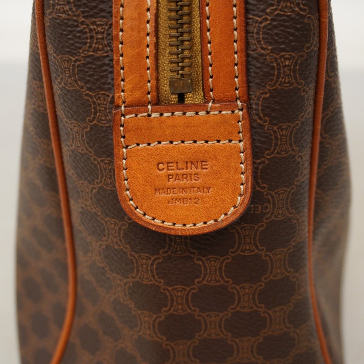 Celine Handbag Macadam Brown Gold — view 5