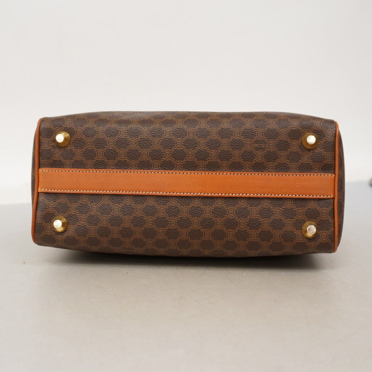 Celine Handbag Macadam Brown Gold — view 3