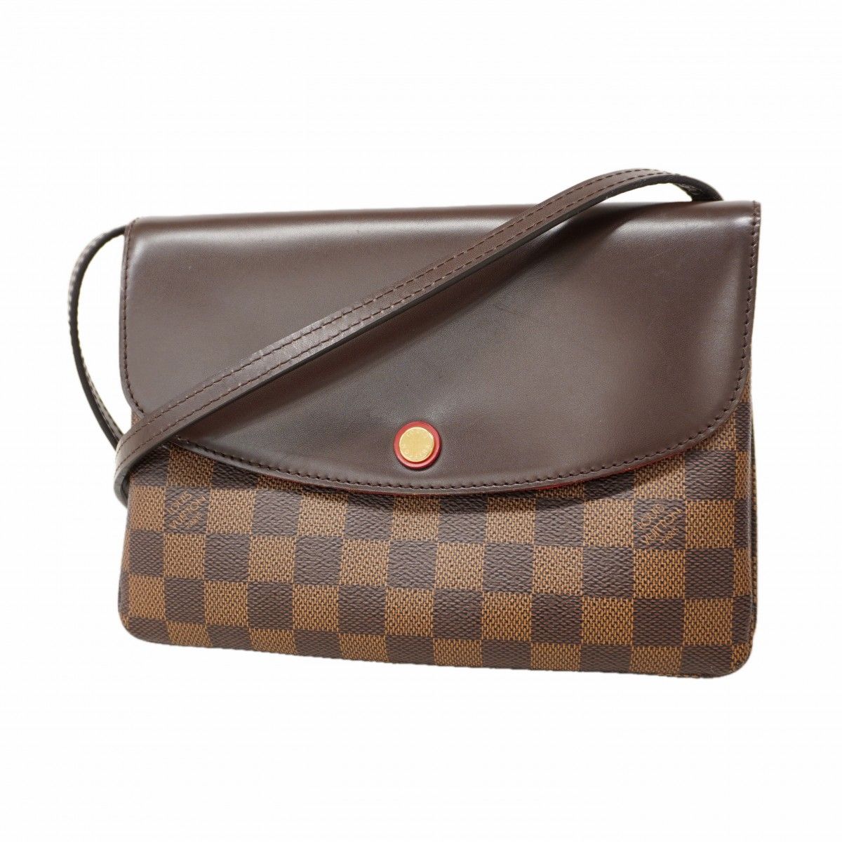 Louis Vuitton Shoulder Bag Damier Twice Ebene