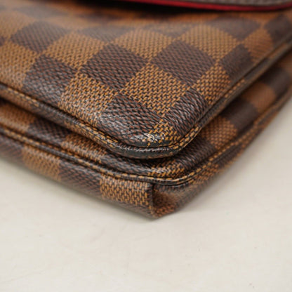 Louis Vuitton Shoulder Bag Damier Twice Ebene — view 9